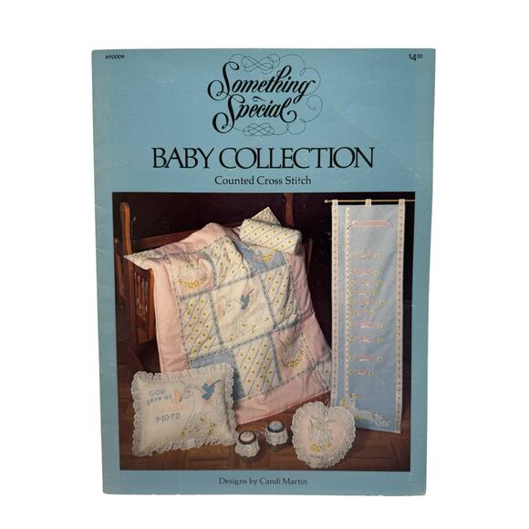Vintage Baby Collection Cross Stitch Pattern Book Something Special 1983 Newborn - Picture 1 of 4